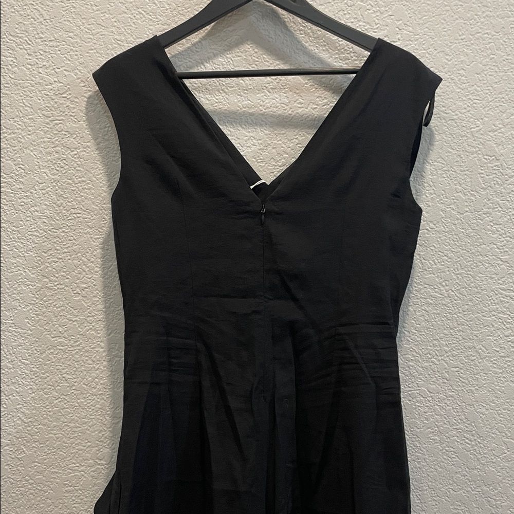 NEW Cos Black Ruffled Jumpsuit Size 6 - Picture 9 of 14